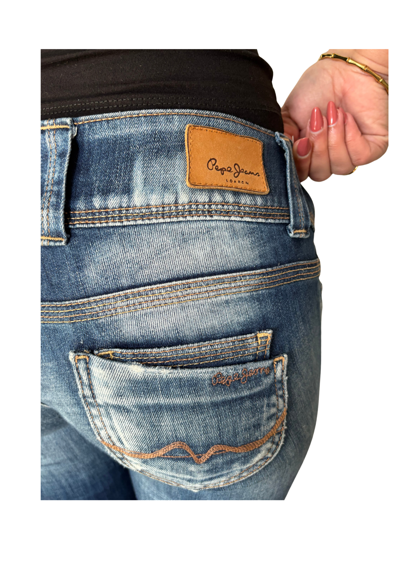 Pepe Jeans Low Rise Y2K Denim – Vintage Wash Slim Fit