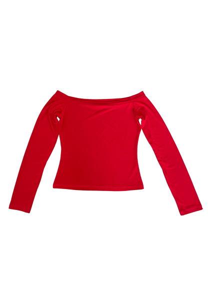 Off-Shoulder Long Sleeve Top