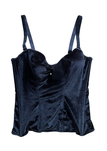 Black Corset-Style Top