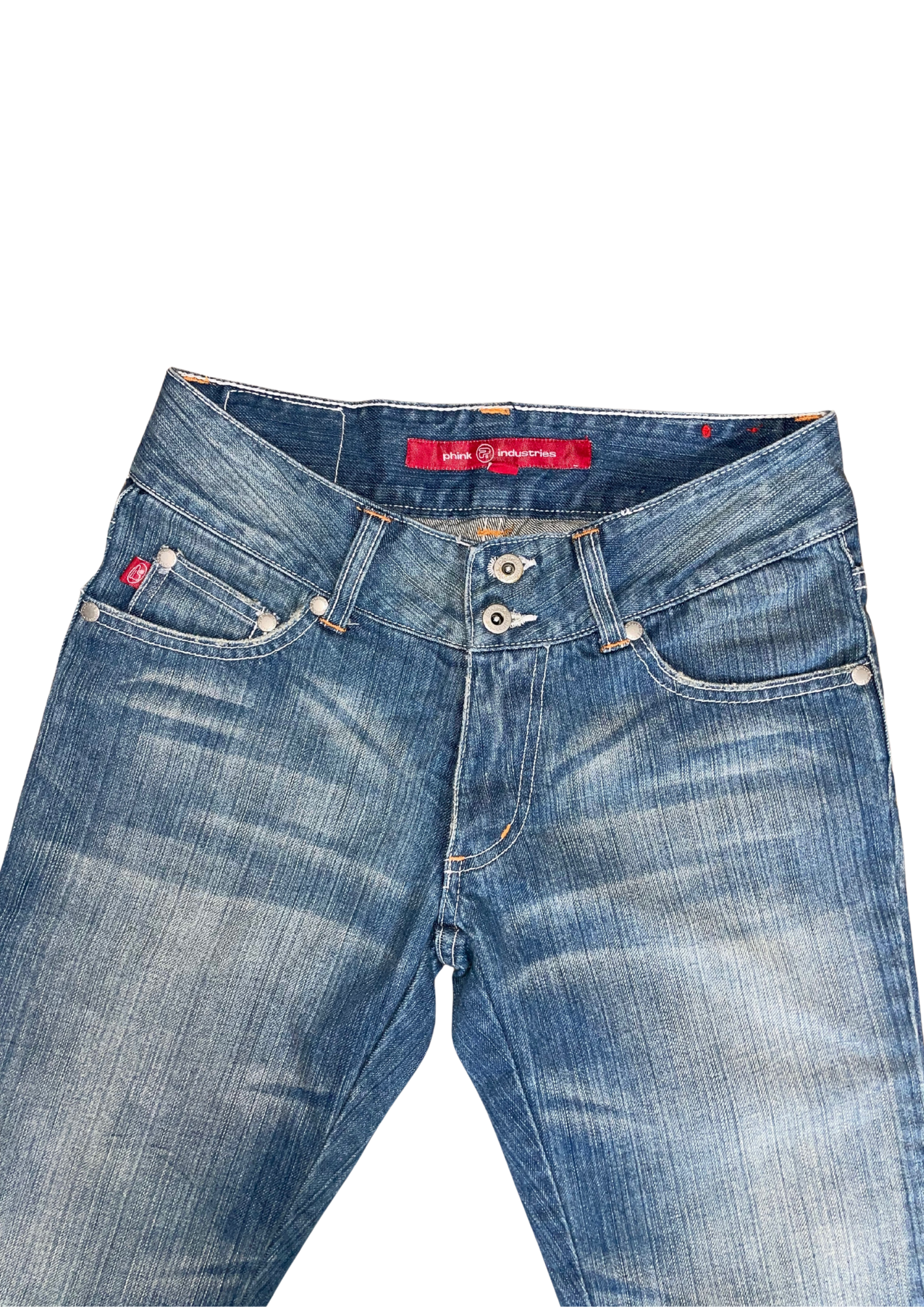 Phink Industries Low Rise Flared Jeans