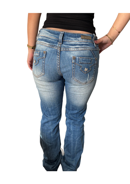 Blue Queen Low Rise Jeans