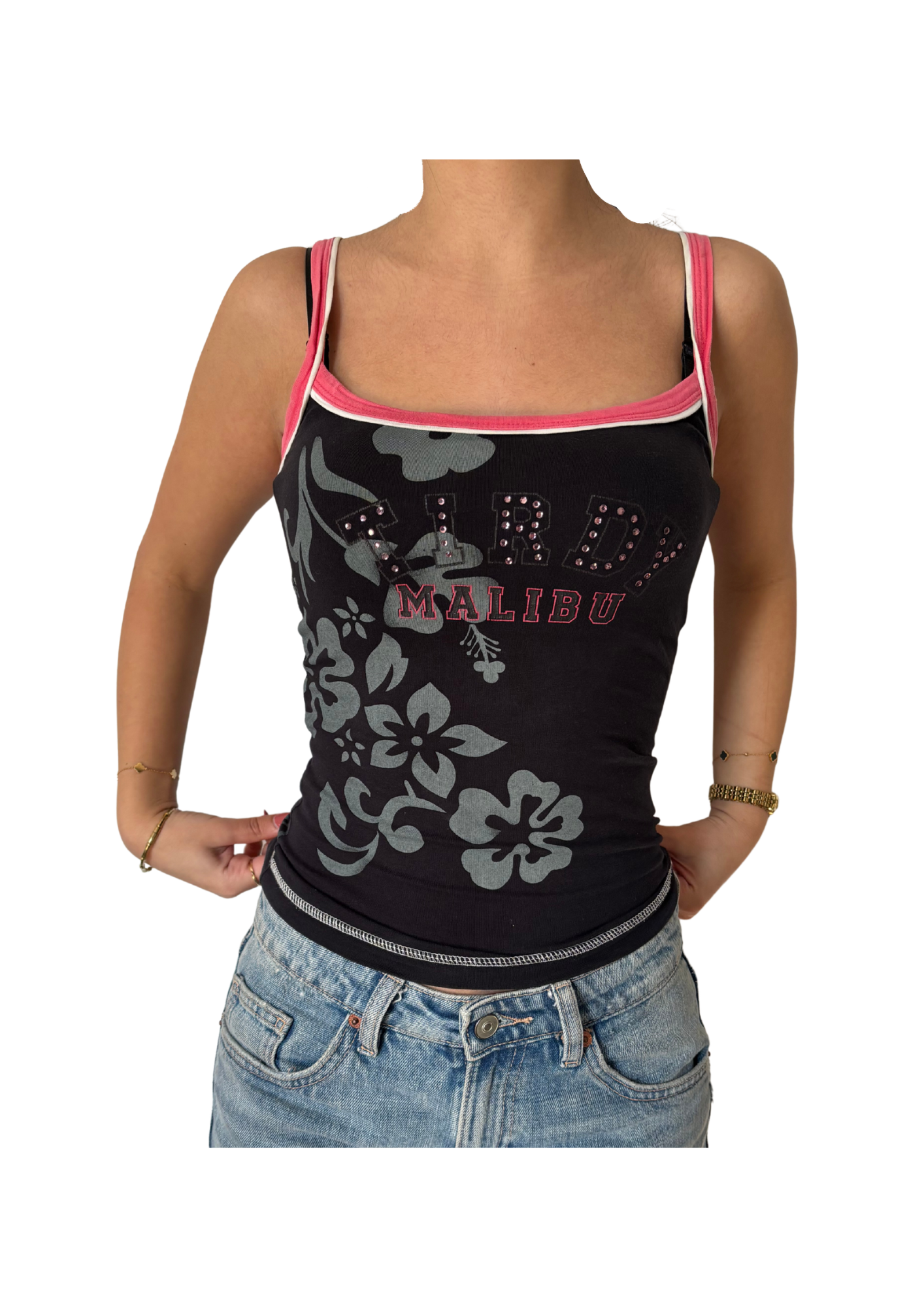 Malibu Rhinestone Cami Top