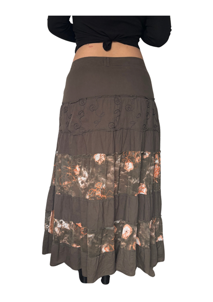 Boho Patchwork Maxi Skirt