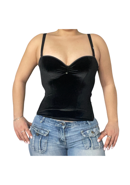 Black Corset-Style Top