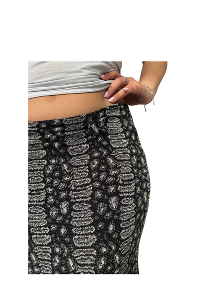 Glitter Patterned Maxi Skirt