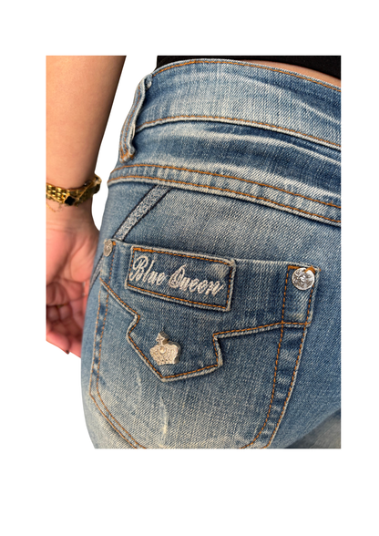 Blue Queen Low Rise Jeans