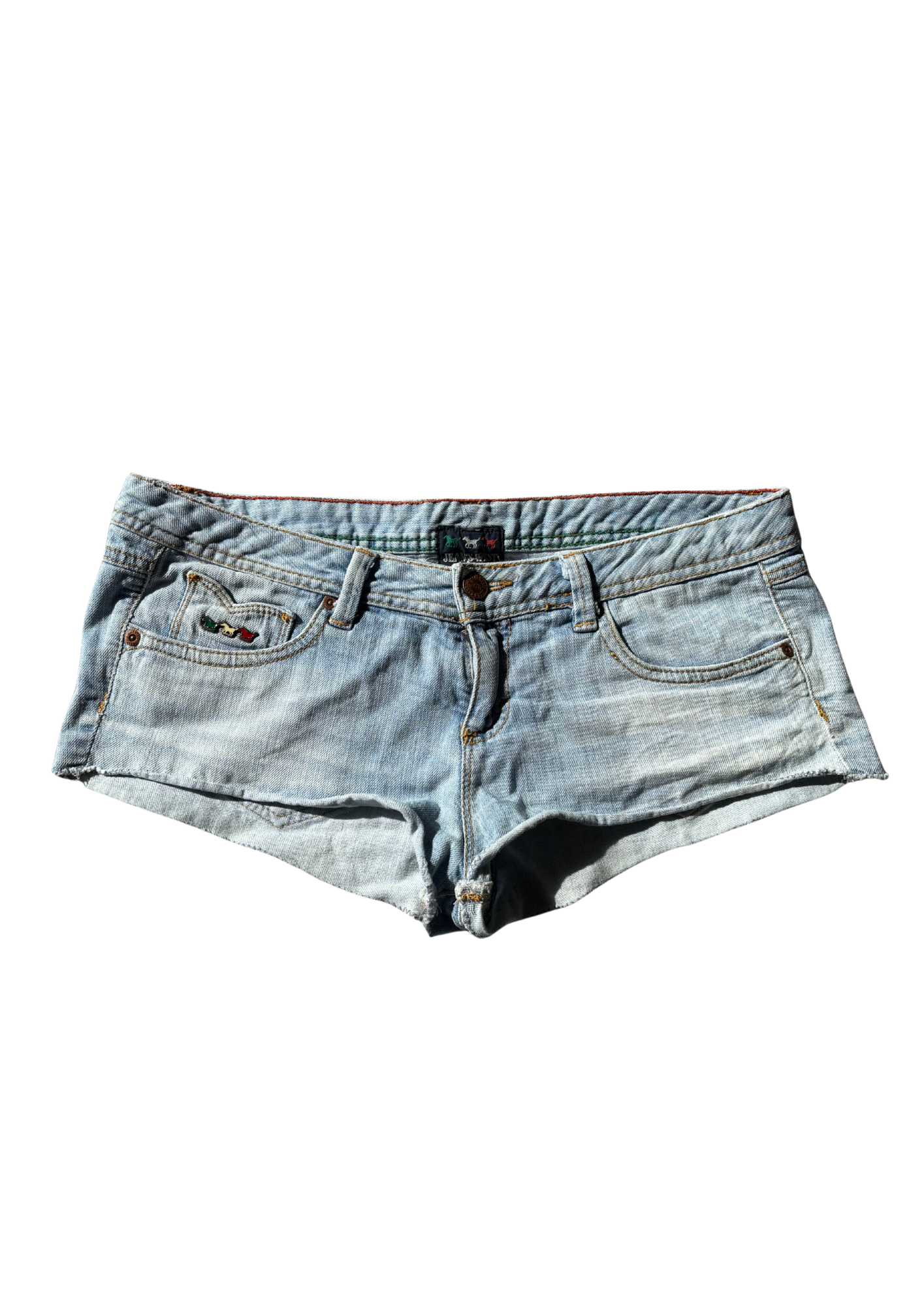 Low Rise Denim Shorts
