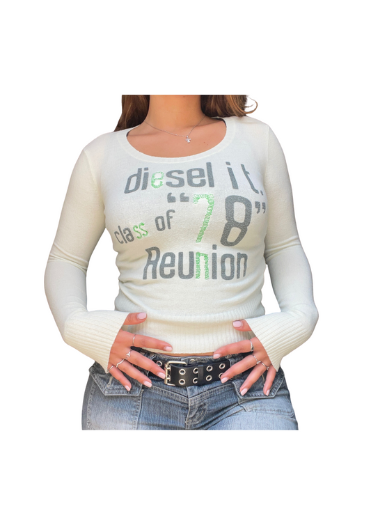 Diesel Graphic Long Sleeve Top – Class of ’78