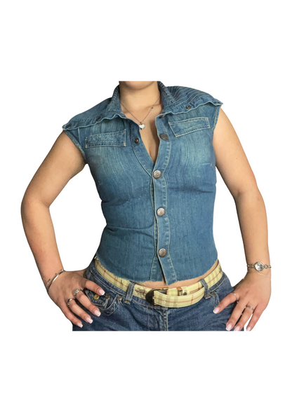 Diesel denim vest top