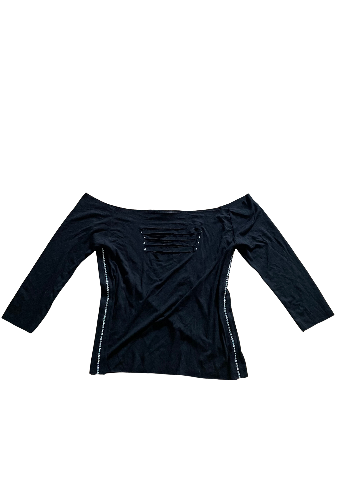 Y2K Cut-Out Off-Shoulder Top