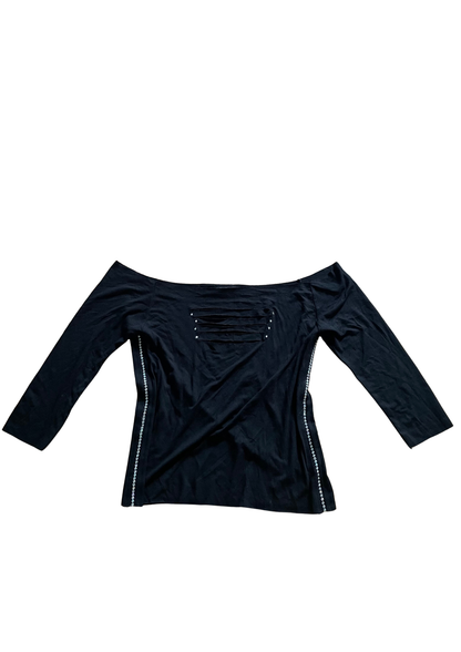 Y2K Cut-Out Off-Shoulder Top