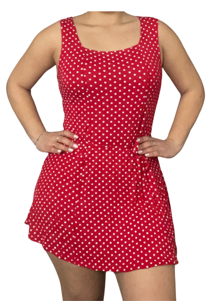 Red Polka Dot Mini Dress