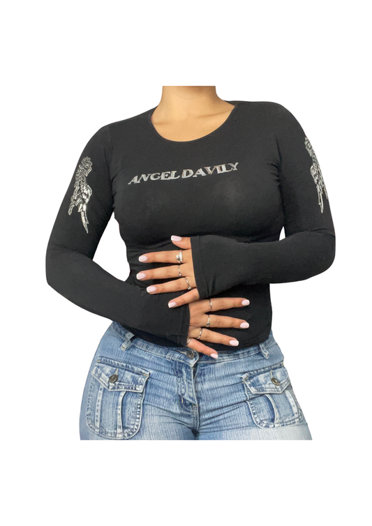 Y2K Angel Davily Long Sleeve Top